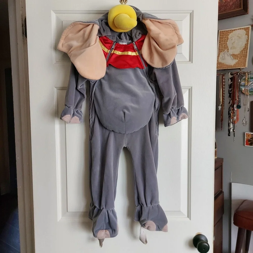 Disney Store Dumbo Elephant Plush Costume Toddler 18-24 Months Grey Halloween